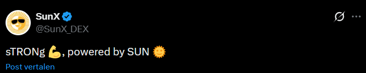 SunX DEX powered by SUN