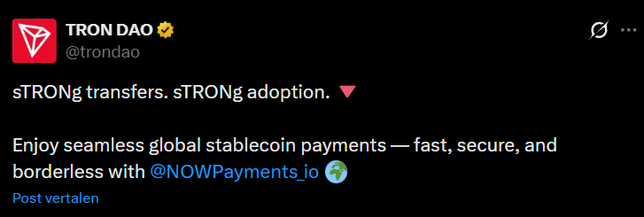 TRON DAO endorsement